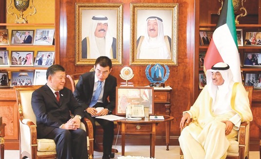 الشيخ صباح الخالد مستقبلا د.تشن شو ﻿