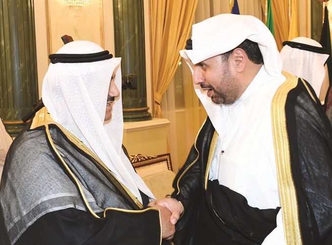 سمو الشيخ ناصر المحمد والشيخ حمد جابر العلي﻿