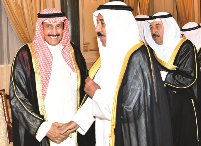 الشيخ د. إبراهيم الدعيج والشيخ مبارك الجابر والشيخ د.سالم الجابر﻿