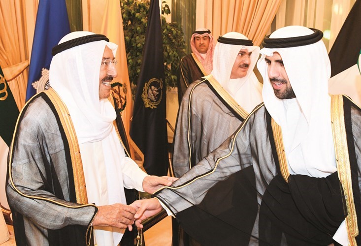 الشيخ فهد ناصر صباح الأحمد مهنئا صاحب السمو﻿