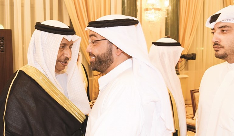 رئيس التحرير الزميل يوسف خالد المرزوق ومرزوق خالد المرزوق يهنئان سمو الشيخ جابر المبارك ﻿