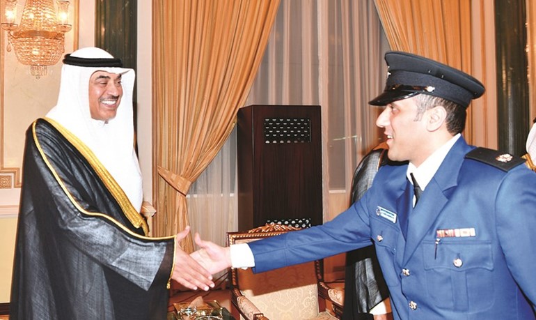 الشيخ صباح الخالد يتلقى التهاني﻿