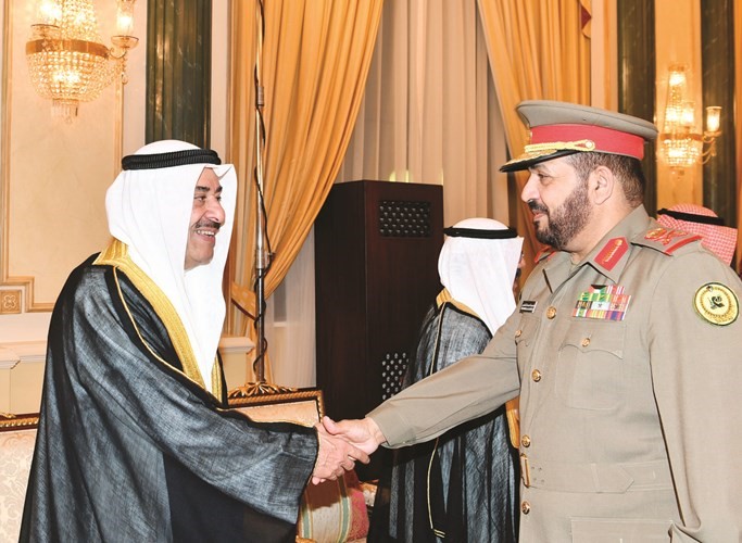 الشيخ أحمد الحمود يتلقى التهاني﻿