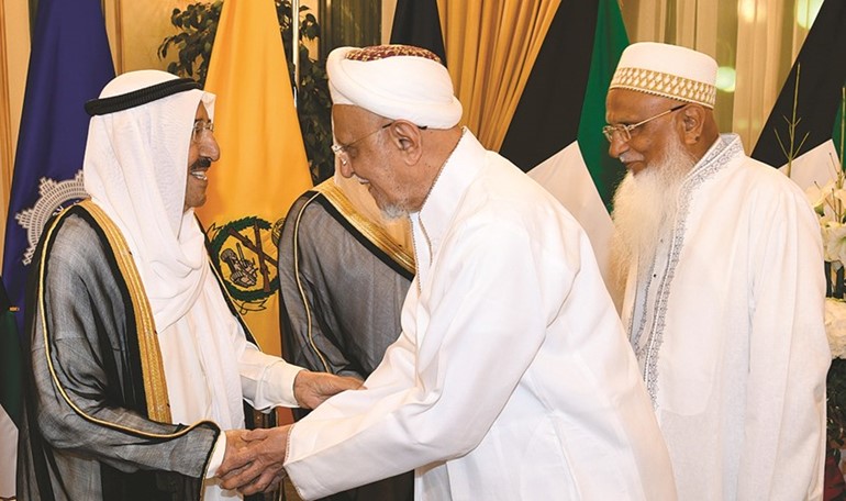 صاحب السمو يتلقى التهاني﻿