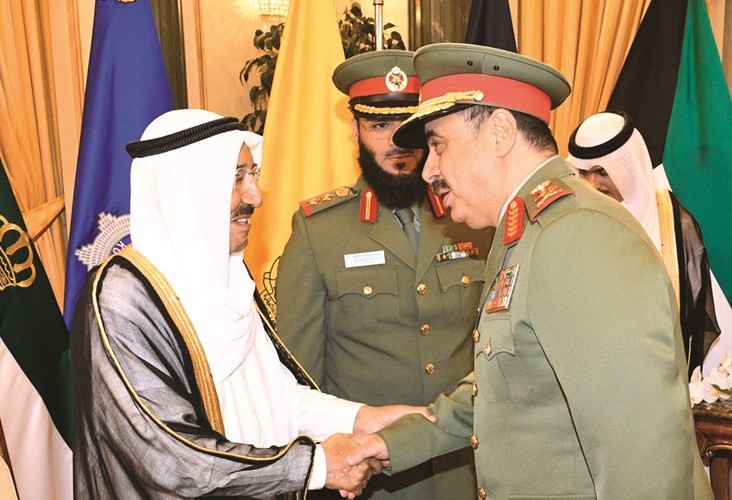 صاحب السمو يتلقى تهنئة الفريق الركن م. هاشم الرفاعي﻿