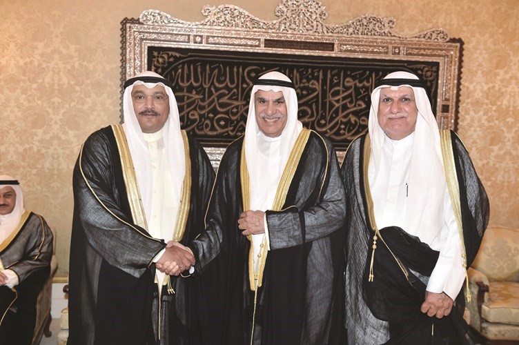 أحمد السعدون وعبدالوهاب النقي يهنئان الشيخ فهد سعد العبدالله برمضان﻿
