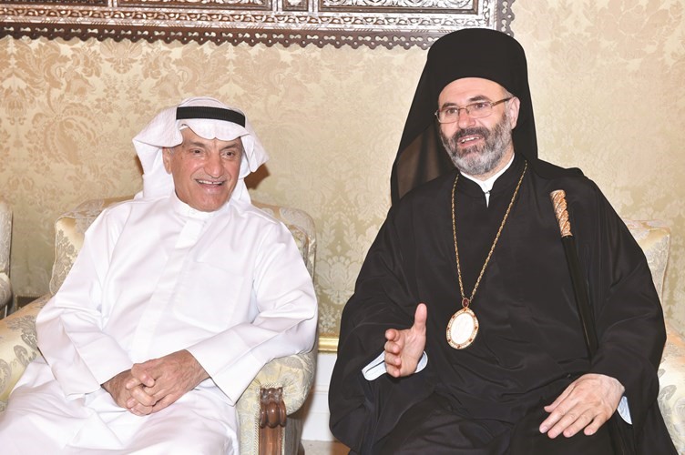 المستشار محمد أبوالحسن والمطران غطاس هزيم﻿