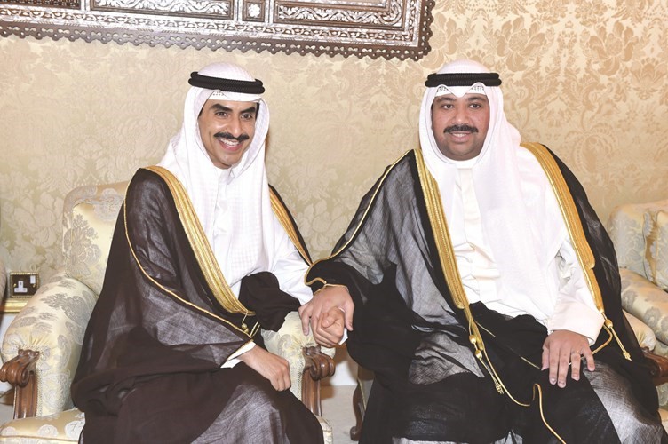 الشيخ ثامر الجابر مباركا﻿