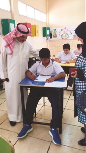 حريق في مدرسة فهد العسكر قبل بدء الاختبار