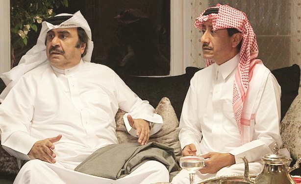 الفنان الراحل عبدالحسين عبدالرضا والفنان ناصر القصبي في مسلسل ابو الملايين﻿