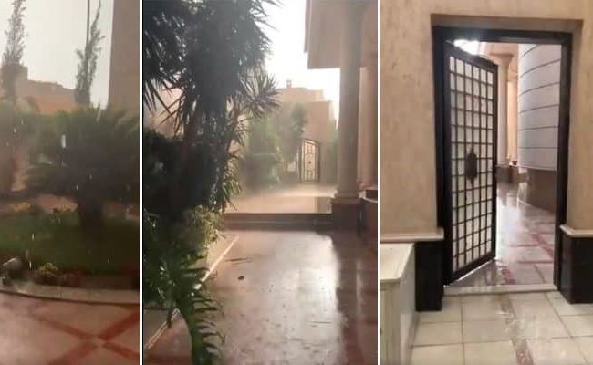 بالفيديو.. فتاه سعودية تصور لحظة هطول الأمطار وتفاجأ بتفاعل ضخم في تويتر
