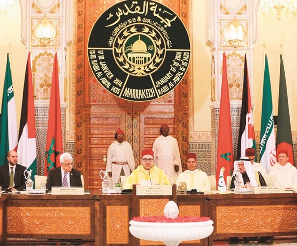 الملك محمد السادس مترئسا اجتماع لجنة القدس﻿