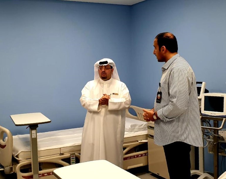 الوكيل الرفاعي والجلاهمة يتفقدان الخدمات الصحية بالمطار