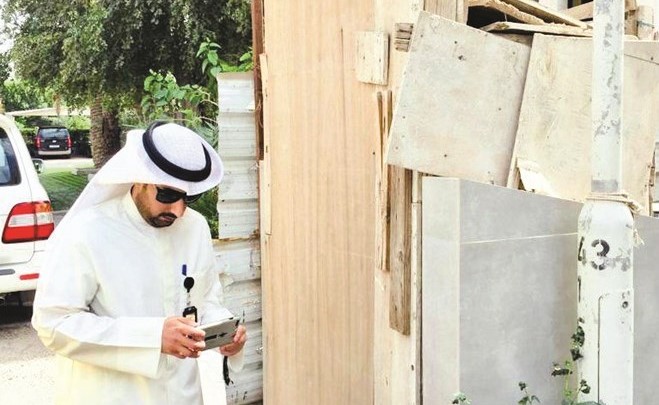 أحد المواقع المخالفة في العاصمة﻿