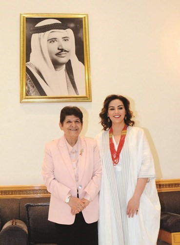 الشيخة ماجدة الصباح ود.رشا الصباح ﻿