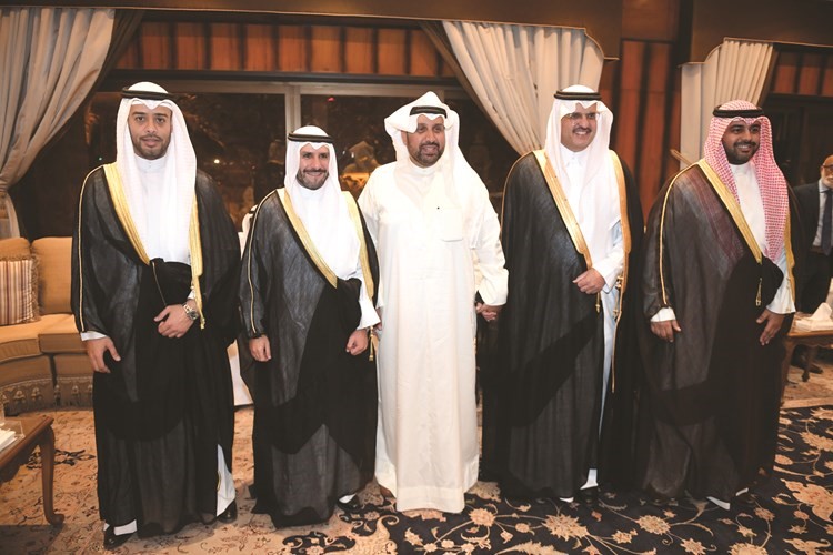 الشيخ عبدالله ناصر صباح الأحمد والسفير السعودي الأمير سلطان بن سعد يهنئان﻿