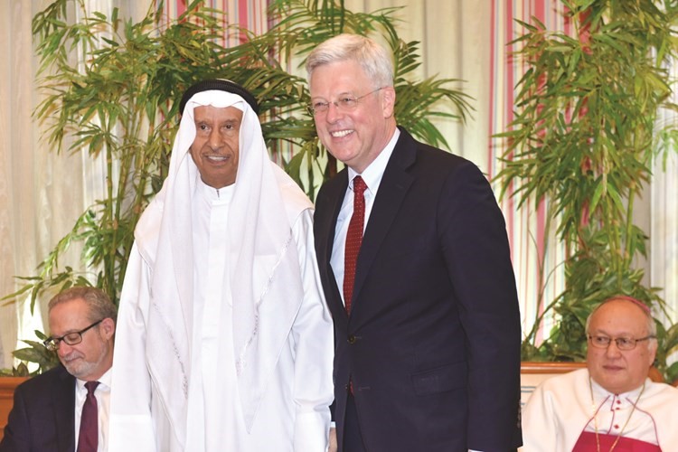 السفير الألماني كارلفريد برغنير وفهد الميلم﻿