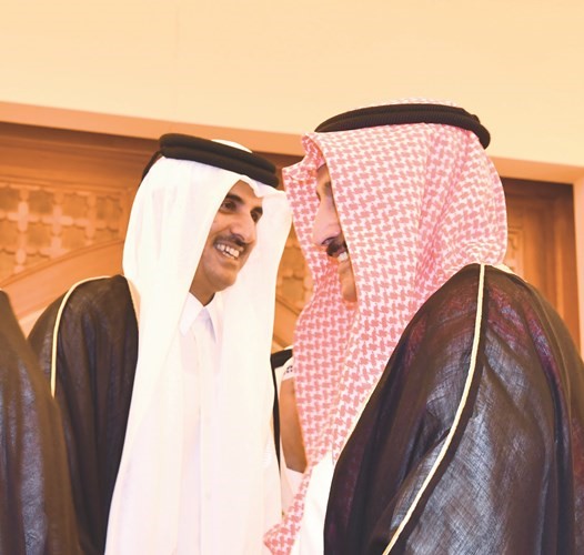 الشيخ د. إبراهيم الدعيج يرحب بصاحب السمو الشيخ تميم بن حمد﻿