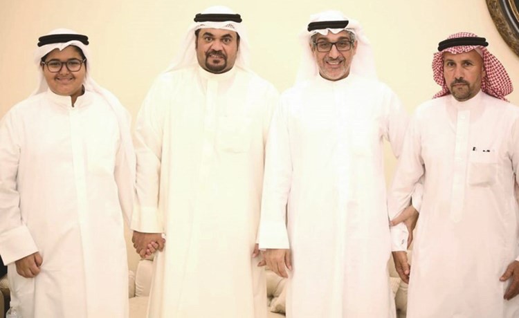 جانب من المهنئين بالشهر الفضيل ﻿