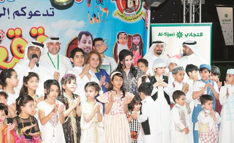 جانب من احتفالية محافظة مبارك الكبير بالقرقيعان﻿