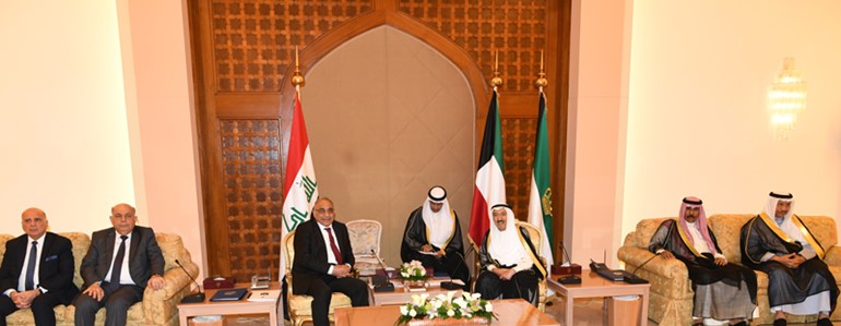 سمو الامير يقيم مأدبة إفطار على شرف رئيس الوزراء العراقي