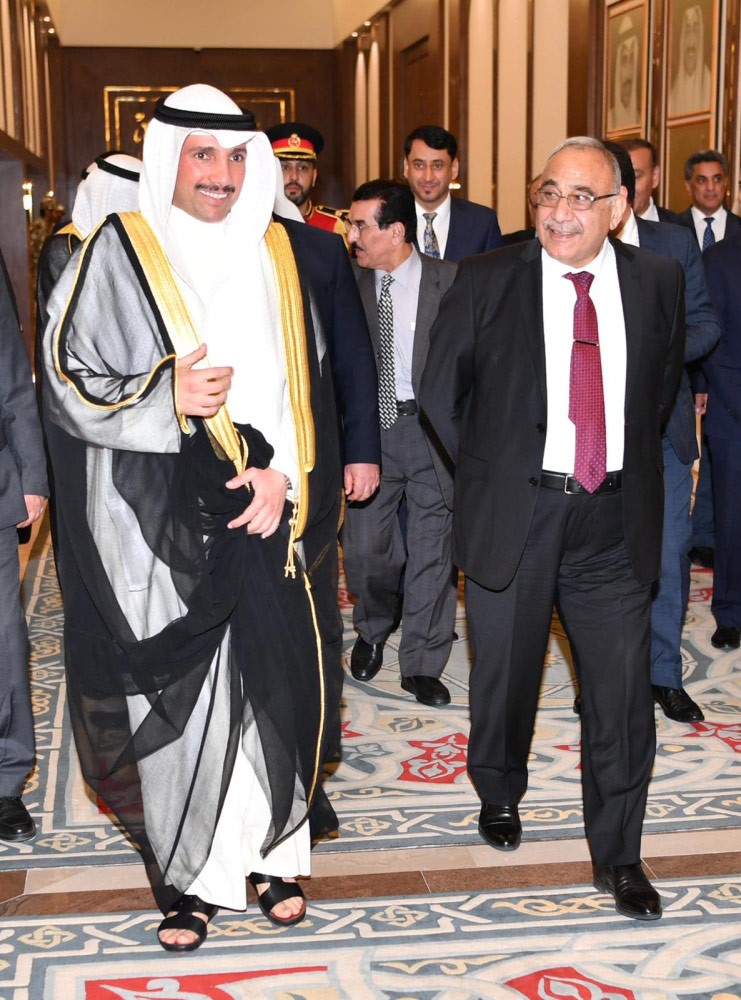رئيس مجلس الأمة يستقبل رئيس الوزراء العراقي