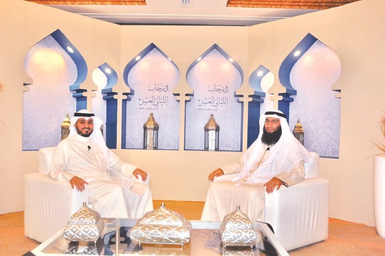 أحمد الرمح خلال استضافته ببرنامج في رحاب الليالي العشر﻿