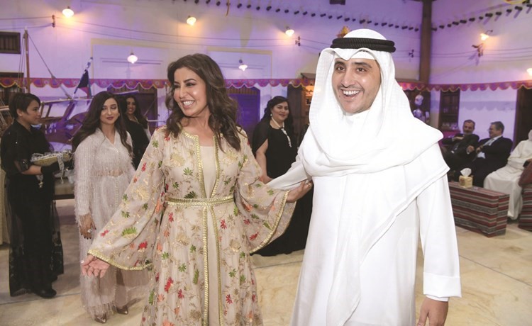 الشيخ د.أحمد ناصر المحمد وحرمه الشيخة هنوف البدر(محمد هاشم)﻿