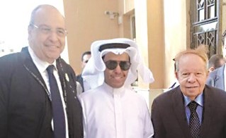 د. أحمد فتحي سرور ود.ماجد الشربيني ود.فايز المطيري خلال الجلسة﻿