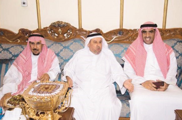 عبدالله بن ربيعان وطلق بن ربيعان مع عبدالهادي الريضة﻿
