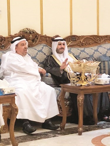 الشيخ عبدالله ناصر صباح الأحمد وعبدالهادي العجمي﻿