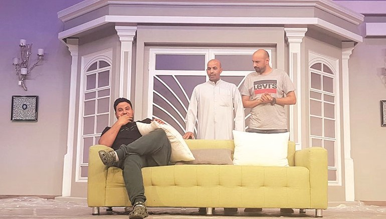 جانب من بروفات مسرحية عنتر المفلتر﻿