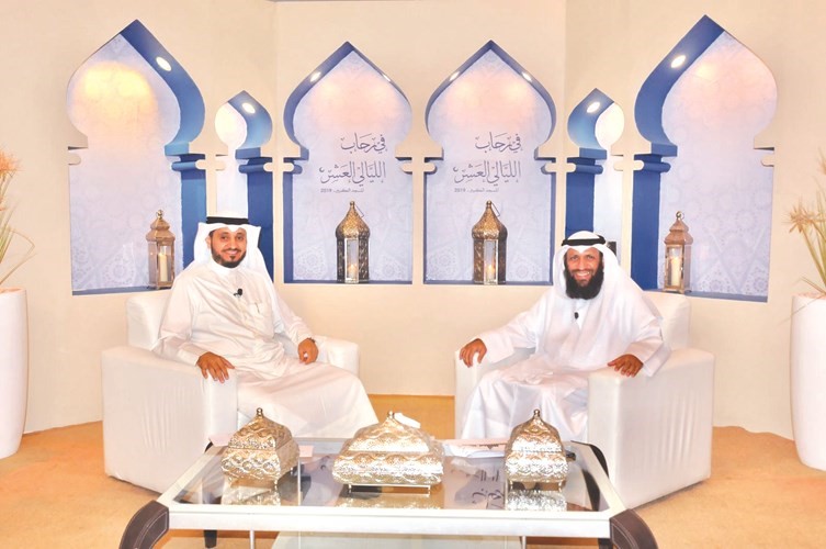 داود العسعوسي متحدثا خلال برنامج في رحاب الليالي العشر ﻿