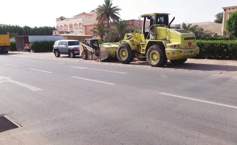 جانب من تنظيف شوارع العاصمة ﻿