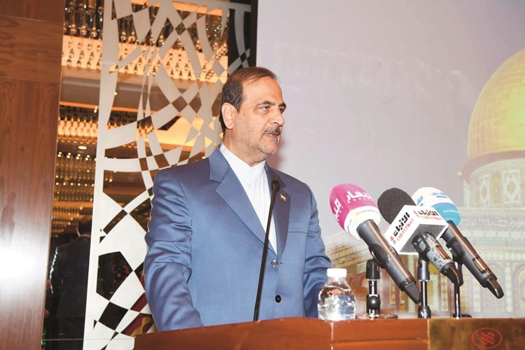 السفير محمد إيراني يلقي كلمته ﻿
