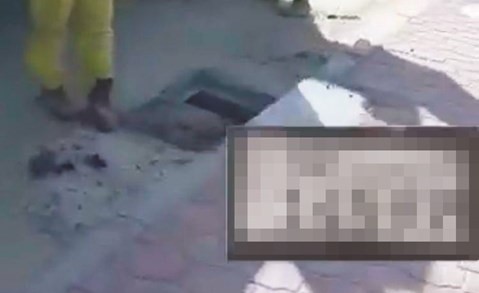 المواطن وثق سرقة الأغطية بالصوت والصورة﻿