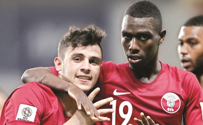 ثنائي منتخب قطر المعز والراوي﻿
