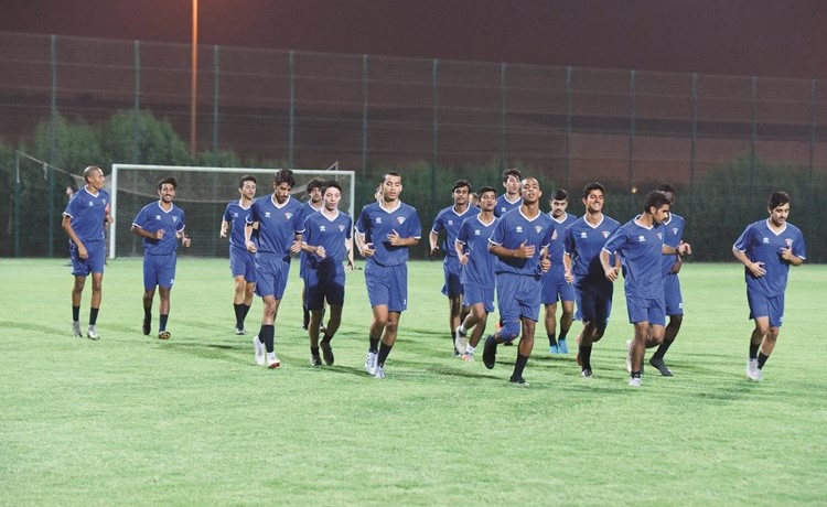 جانب من تدريب سابق لمنتخب الشباب	(ريليش كومار)﻿
