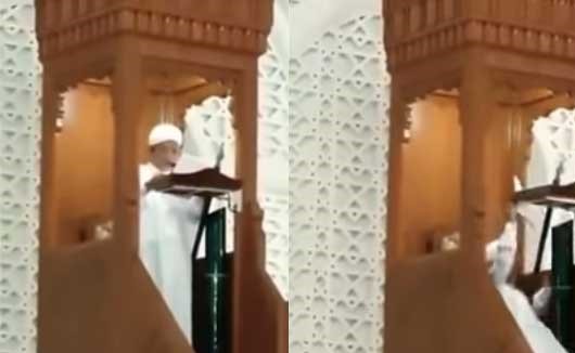 بالفيديو.. وفاة إمام مسجد بماليزيا على المنبر أثناء خطبة الجمعة