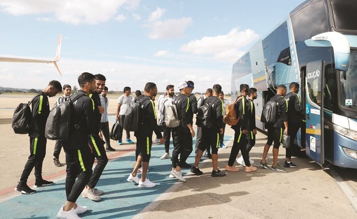 وفد المنتخب القطري في طريقه إلى ريو دي جانيرو﻿
