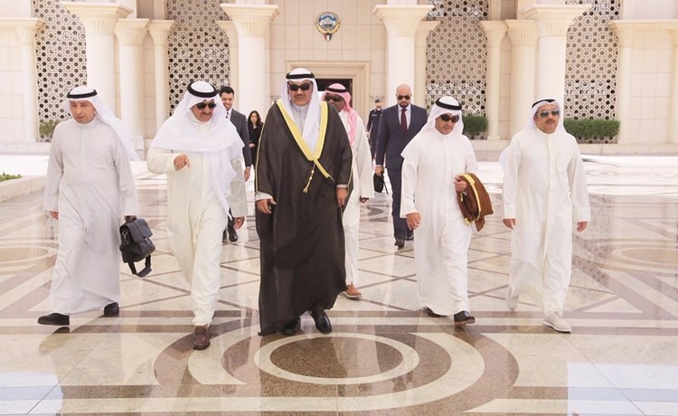 الشيخ صباح الخالد لدى مغادرته إلى نيويورك لترؤس جلسات مجلس الأمن ﻿
