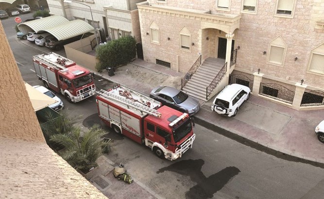 آليات الإطفاء انتقلت إلى موقع الحريق في غضون دقائق معدودة﻿