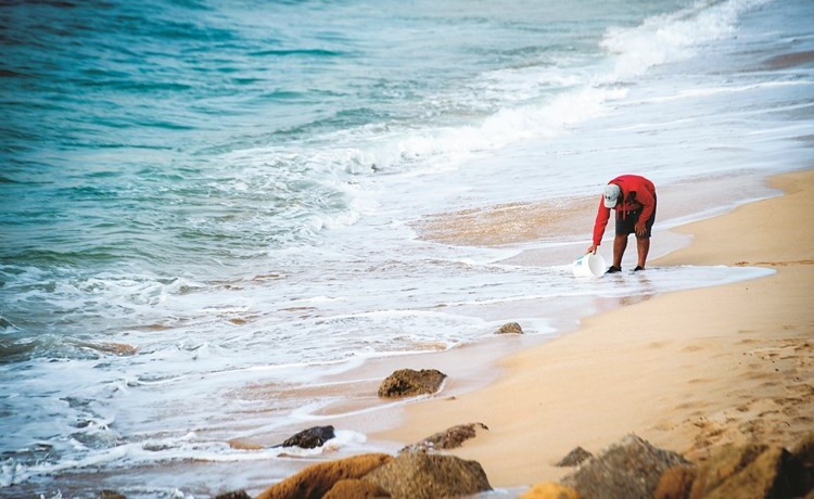شواطئ المغرب مهددة بسبب مافيا الرمال					(أ.ف.پ)﻿