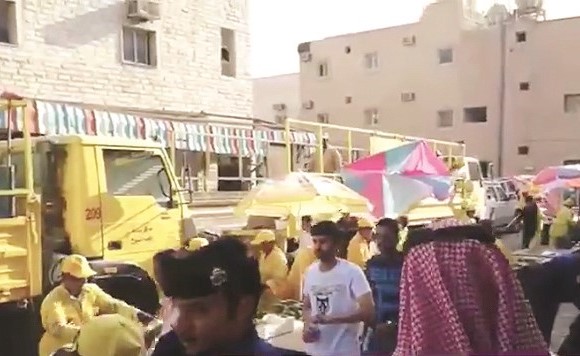 جانب من الأسواق العشوائية في الجليب ﻿