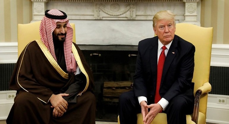 الرئيس الأميركي دونالد ترامب وولي العهد السعودي الأمير محمد بن سلمان "أرشيفية"