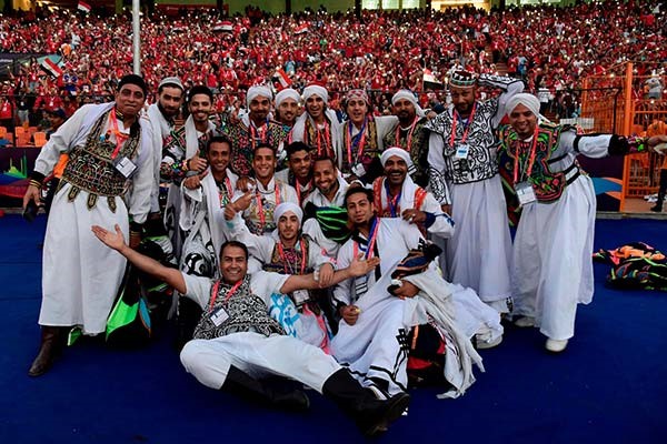 حضور جماهيري وإجراءات أمنية مشددة قبل افتتاح بطولة الامم الافريقية الـ32
