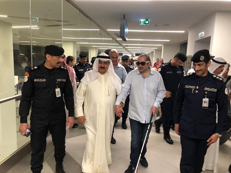 المقدم مساعد المهنا عاد الى ارض الوطن بعد اشهر علاج في بريطانيا