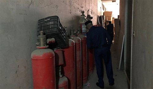 حملات وقائية على المباني والاسواق التجارية