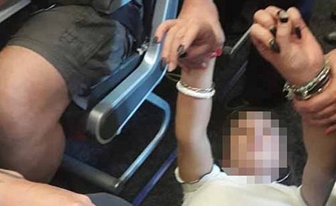 بالصور .. هذا ما فعلته امرأة على متن طائرة فتدخل سلاح الجو البريطاني