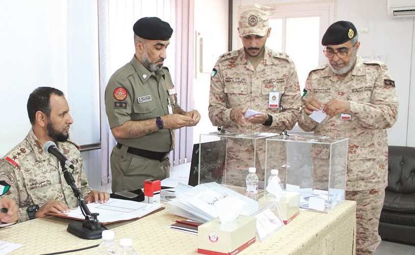 جانب من إجراء قرعة الحج لمنتسبي الجيش ﻿